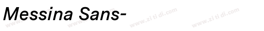 Messina Sans字体转换